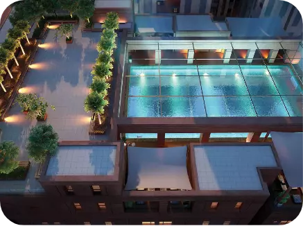 Rooftop swimming pool at Urban Lakes Phase 2