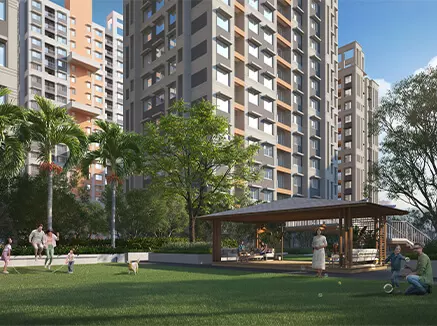 Pavillion view at Urban Lakes