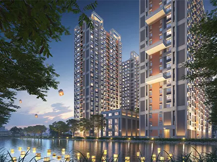 Lake-facing luxury apartments in Kolkata