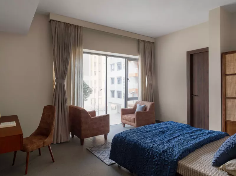 A modern bedroom
